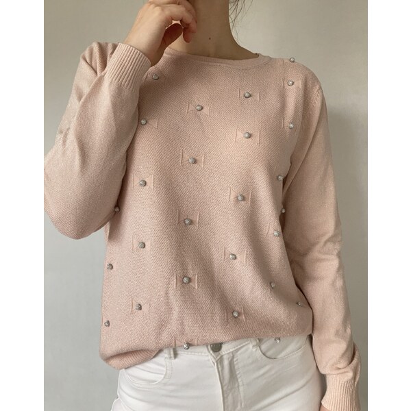 modnenakupy.sk Dámsky sveter s perličkami MARION 47016176