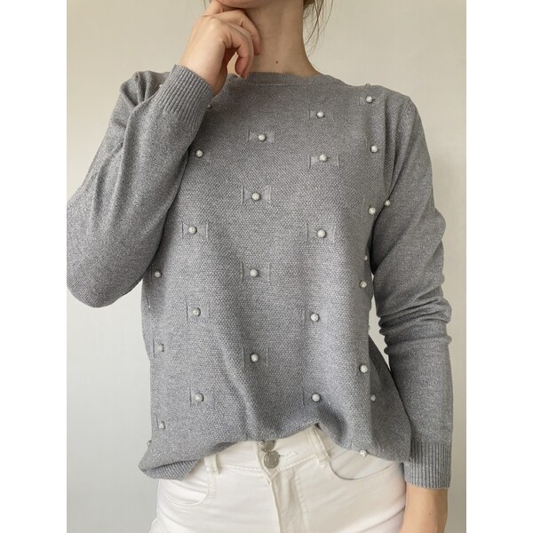 modnenakupy.sk Dámsky sveter s perličkami MARION 47016177