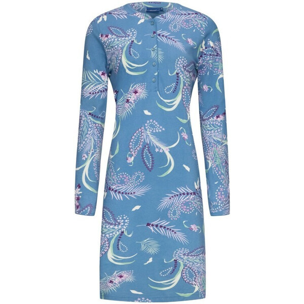 Dámska nočná košeľa 10232-170-4 modrá so vzorom - Pastunette 49780790