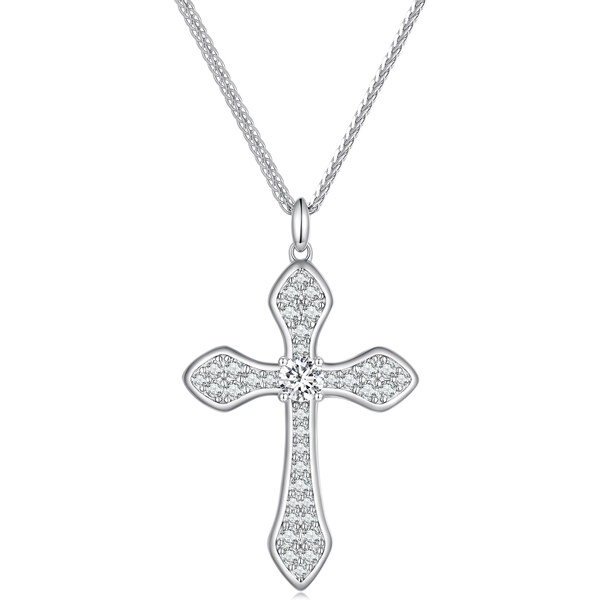 Royal Fashion strieborný náhrdelník Krížik 53970449