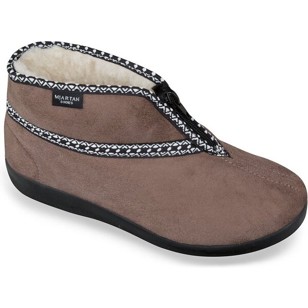 Mjartan Dámske celé zateplené papuče s zipsom- X07 47027927