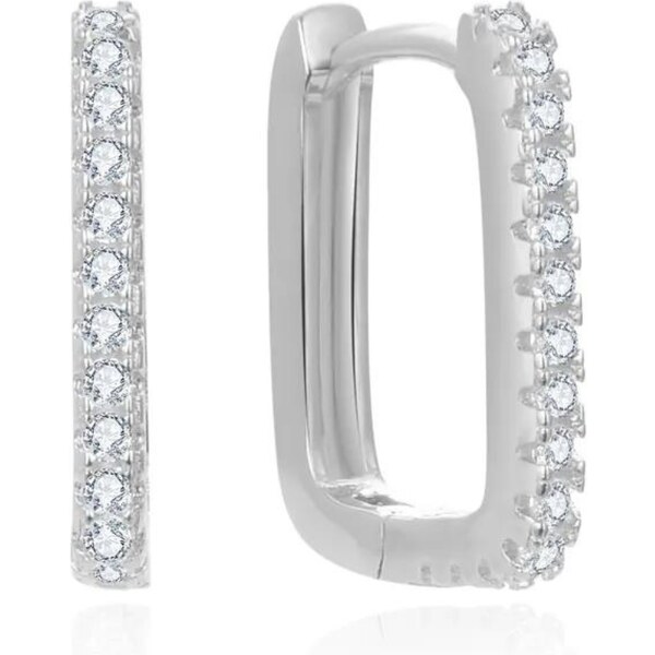 Olivie Strieborné obdĺžnikové náušnice 8045 47051126