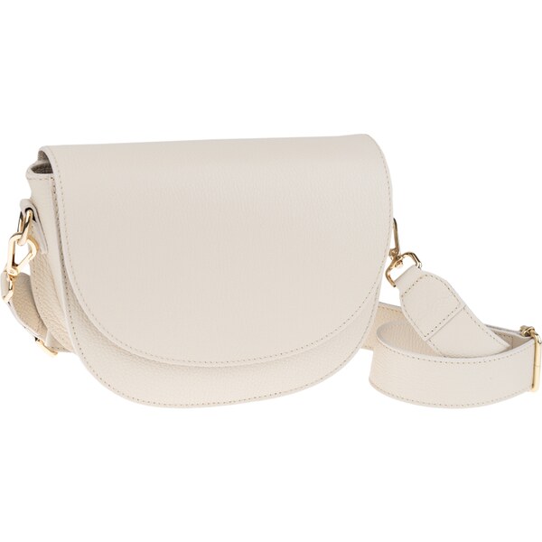 Béžová kožená talianska crossbody kabelka Ramona Beige NovaKabelka.sk 47044119