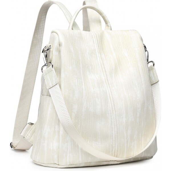 Miss Lulu Batoh - elegantný s popruhom cez rameno, béžový s potlačou 65284925