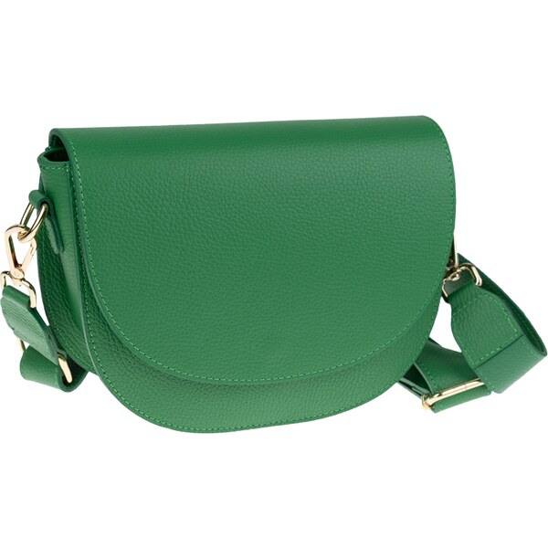 Zelená kožená talianska crossbody kabelka Ramona Verde NovaKabelka.sk 47044123