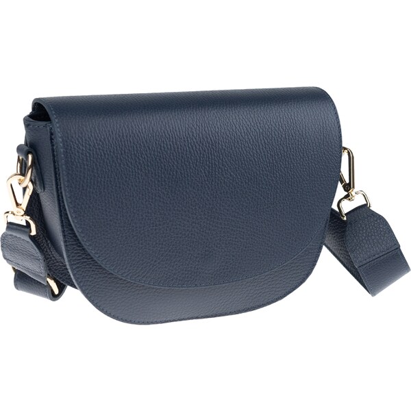 Modrá kožená talianska crossbody kabelka Ramona Blu NovaKabelka.sk 47044126