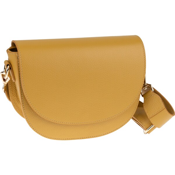 Žltá kožená talianska crossbody kabelka Ramona Senape NovaKabelka.sk 47044121