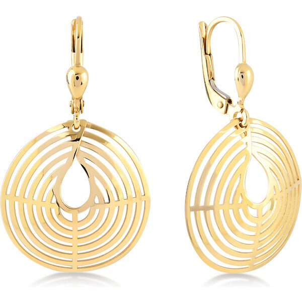 Lillian Vassago Zlaté visacie náušnice s geometrickými tvarmi LLV06 52930106