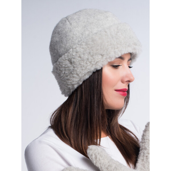 Glara Teplá vlnená čiapka Meriono 47045196