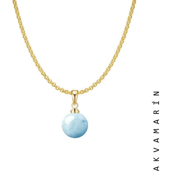 Taboo jemný náhrdelník Spirit of Nature Akvamarín tb731 47045264
