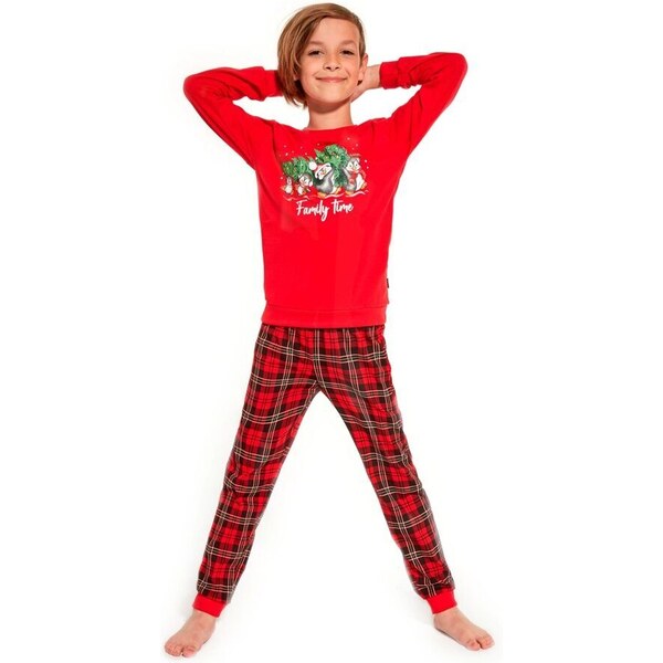 Cornette Vianočné Pyžamo pre chlapca Family time 47051799