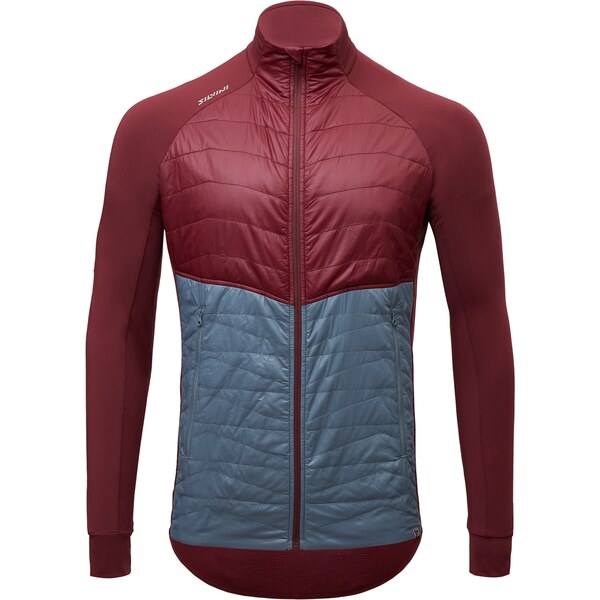 Pánska zateplená mikina Silvini Grado vínová 47055750