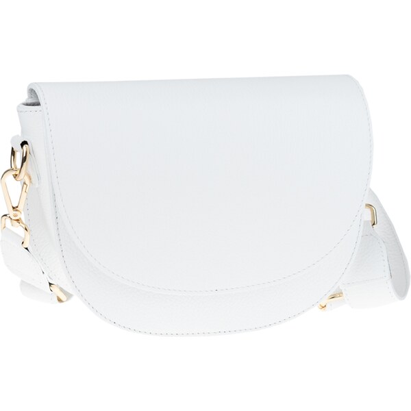 Biela kožená talianska crossbody kabelka Ramona Bianca NovaKabelka.sk 47061454
