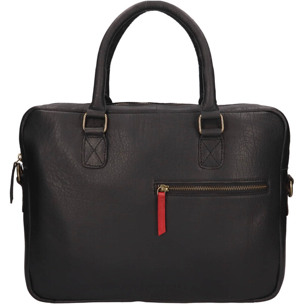 Pánska kožená taška na notebook Mustang Lucius - black 47081239