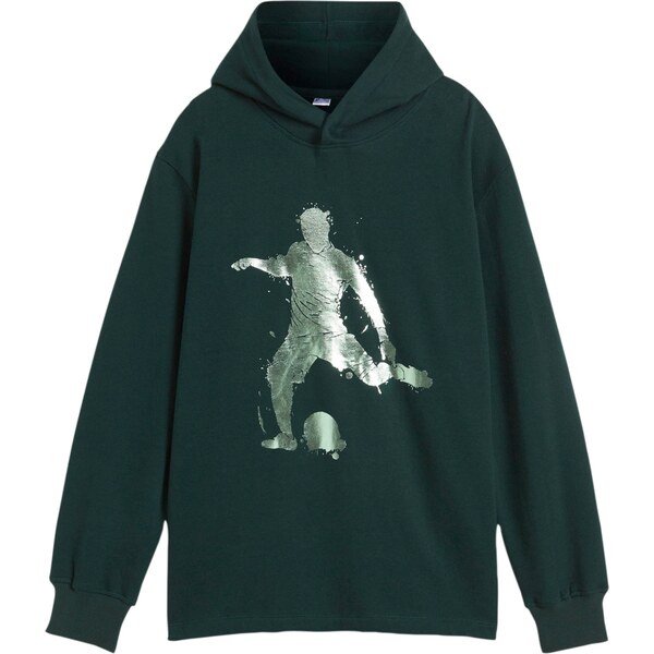 bonprix Mikina s kapucňou z mäkkého mixu bavlny, farba zelená 47085790