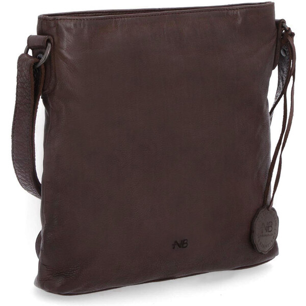 Kožená kabelka crossbody Noelia Bolger hnedá NB 2001 H 47092128