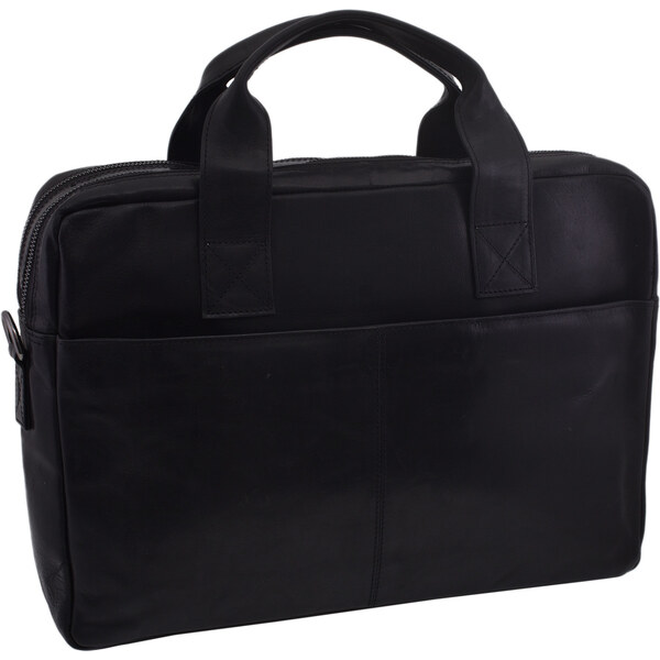 Mercucio Kožená taška na notebook čierna 370116 64507472