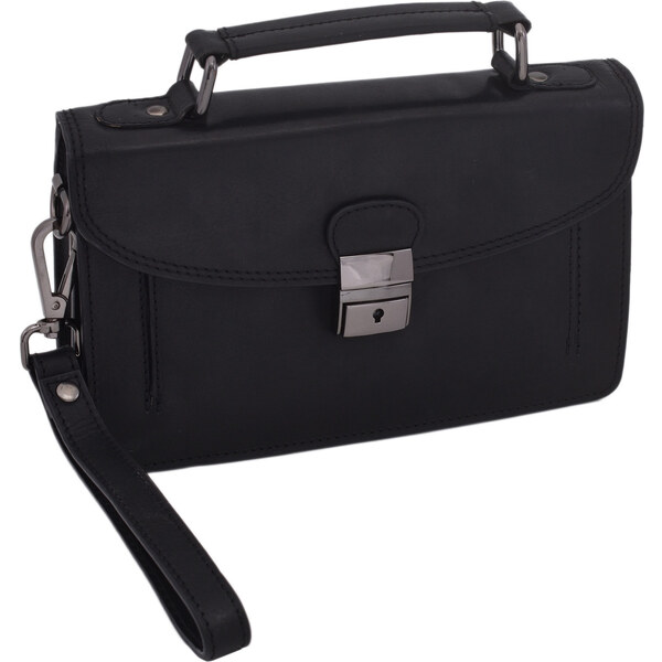 Mercucio Kožená etue taška čierna 3311574 64507413