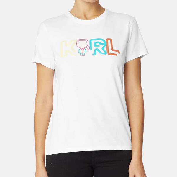 Dámské bílé triko Karl Lagerfeld 55511 47120334