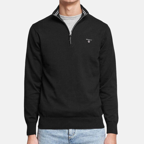 Černý svetr Gant half-zip 55551 47120372