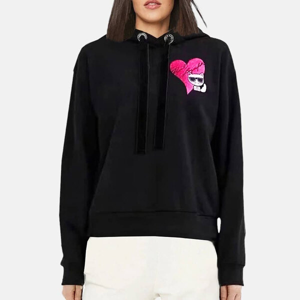 Dámská černá mikina Karl Lagerfeld 55569 47120389