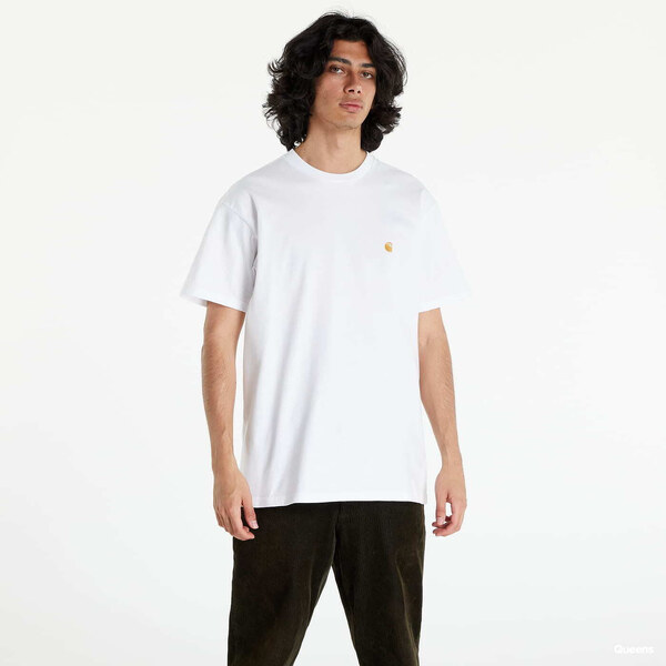 Tričko Carhartt WIP S/S Chase T-Shirt White/ Gold L 47093257