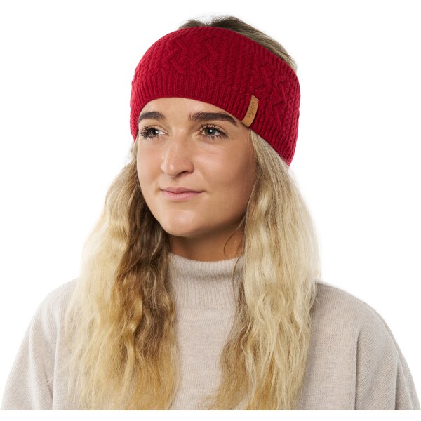 Kašmírová čelenka Vlnka C04 červená 50220564