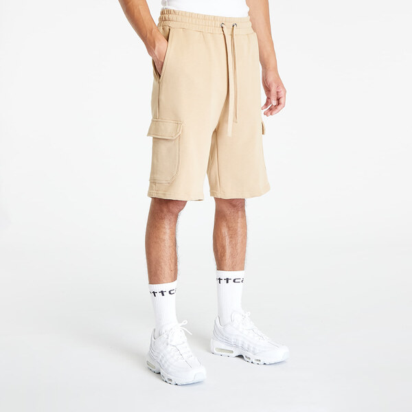 Šortky Urban Classics Organic Cargo Sweatshorts Union Beige S 54984403