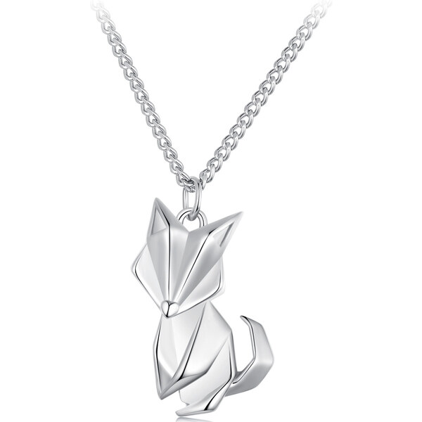 Royal Fashion strieborný náhrdelník Líška 53970208