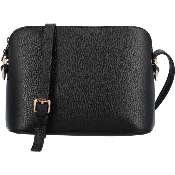 Delami Vera Pelle Dámska kožená crossbody kabelka čierna - Delami 62336637