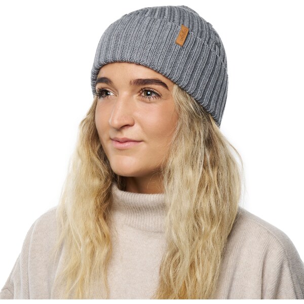 Vlnená čiapka Vlnka V30 sivá 57666573