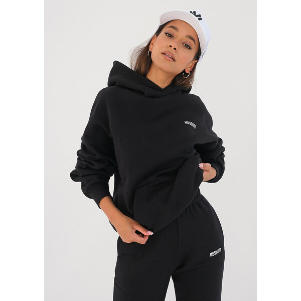 Mosquito Dámska tepláková mikina s kapucňou Pure Black čierna, Farba 41203283