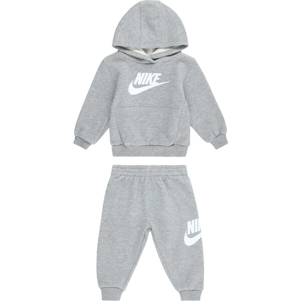 Nike Sportswear Joggingová súprava CLUB FLEECE sivá melírovaná / biela 56011332