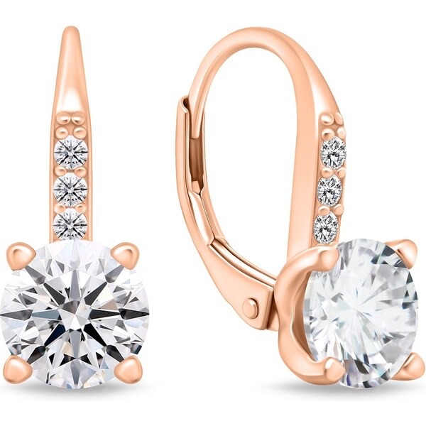 Brilio Silver Trblietavé bronzové náušnice so zirkónmi EA943R 66579126