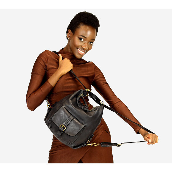 Marco Mazzini handmade MARCO MAZZINI Dámska kožená kabelka a batoh 2 v 31719946