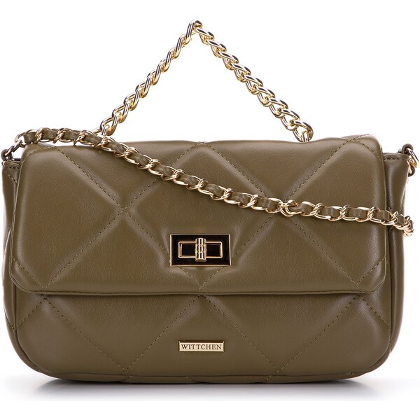 Dámska štvorcová prešívaná kabelka Wittchen na retiazke malá 97-4Y-228 66065350