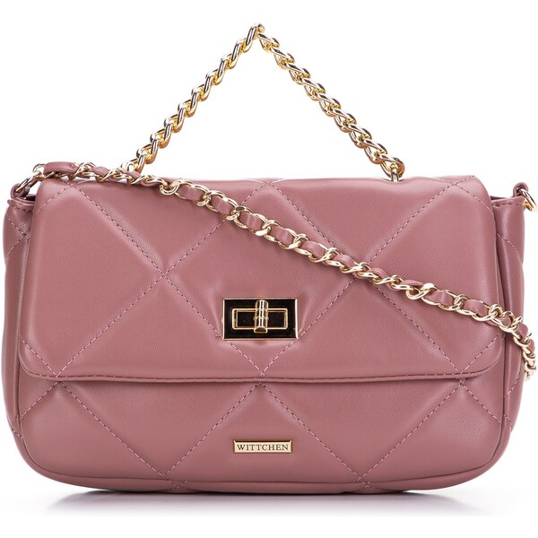 Dámska štvorcová prešívaná kabelka Wittchen na retiazke malá 97-4Y-228 66065349