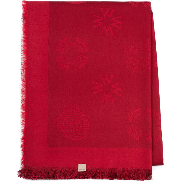 Wittchen Dámska šatka s bambusom, tkaná s monogramovým vzorom 97-7D 53858537