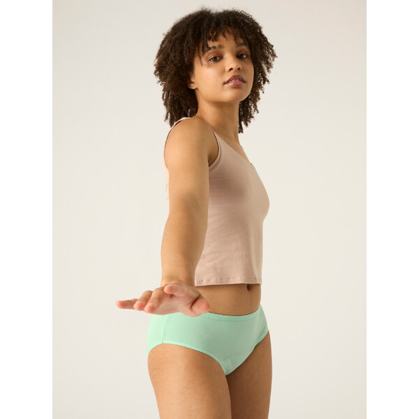 Menštruačné nohavičky Modibodi Basic Mid-Rise Brief Moderate-Heavy Sea 53904707