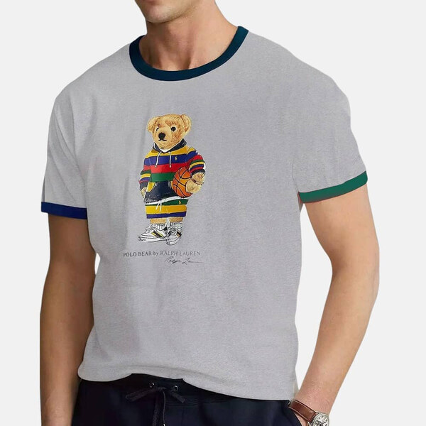 Pánské šedé triko Ralph Lauren 55622 47242860