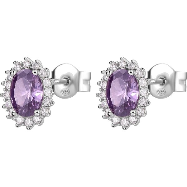 Brosway Elegantné strieborné náušnice Fancy Magic Purple FMP22 66581708