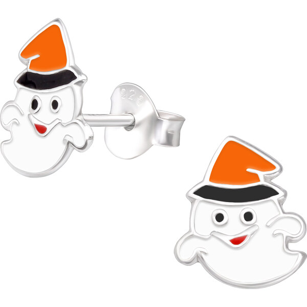 MAJYA Strieborné náušnice DUCH s klobúkom 10719 64581340