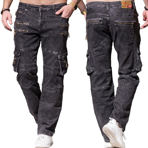 KOSMO LUPO nohavice pánske KM060-1 L:32 jeans džínsy vreckáče 47509090