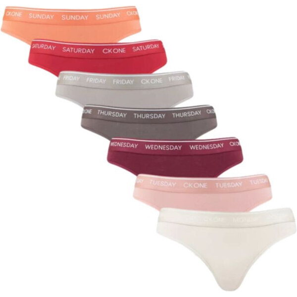 Calvin Klein Tanga 7Pk W 000QF5937E dámske 49782890