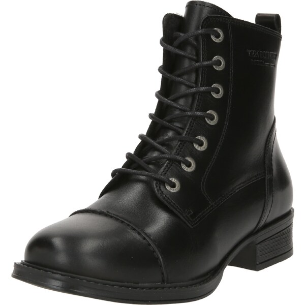 Ten Points Šnurovacie členkové čižmy PANDORA čierna 54273350