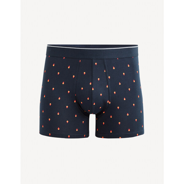 Tmavomodré pánske vzorované boxerky Celio Vivifiant 50516260