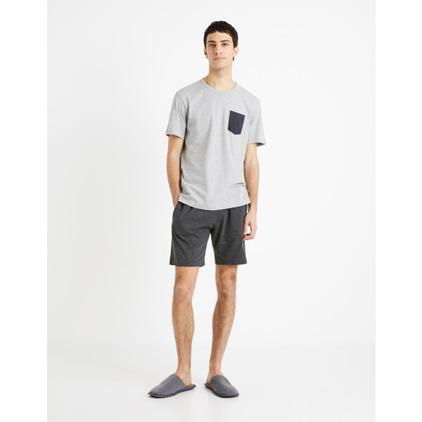 Šedé pánske pyžamo Celio 50502772