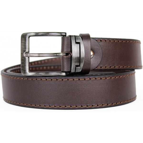 Scorteus Pánsky kožený opasok Scorteus SC-GR-15 tm. hnedý 47271762