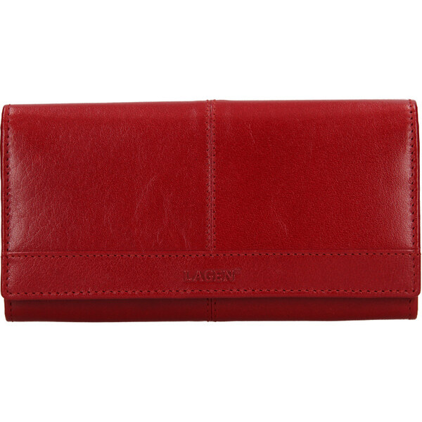 Lagen Dámska kožená peňaženka BLC/24724/220 červená 47271756
