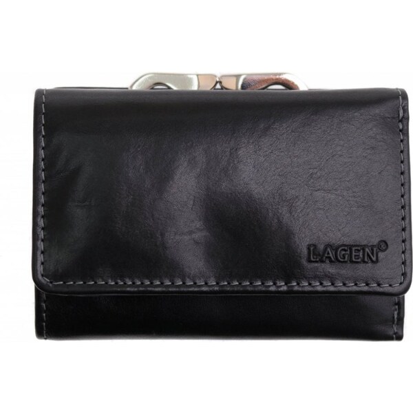 Lagen Dámska kožená peňaženka HT-233/T čierna 47271779